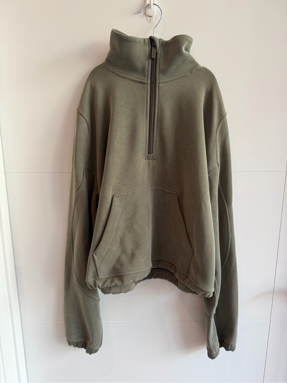 Lululemon Softstream Quarter Zip in Olive Green